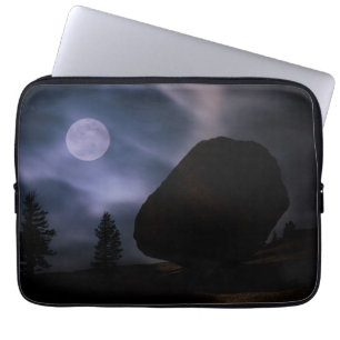 Boulder by Moonlight Yosemite National Park Laptop Sleeve