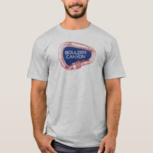 Boulder Canyon Colorado Climbing Carabiner T-Shirt