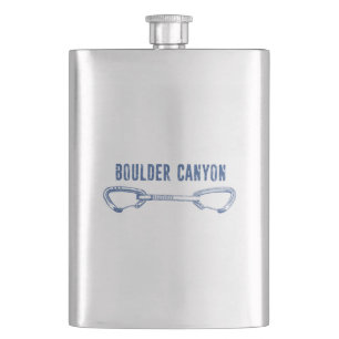 Boulder Canyon Colorado Climbing Quickdraw Hip Flask