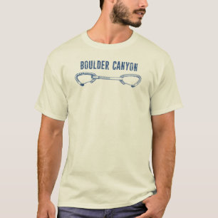 Boulder Canyon Colorado Climbing Quickdraw T-Shirt