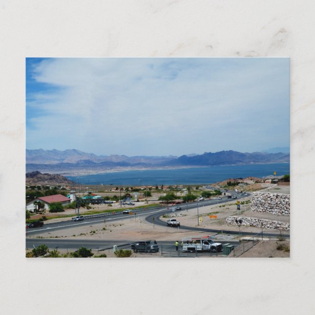 Boulder City and Lake Mead Postcard (Front)