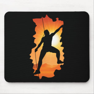 Boulder Climber Mountaineering Climbing Bouldering Mouse Mat