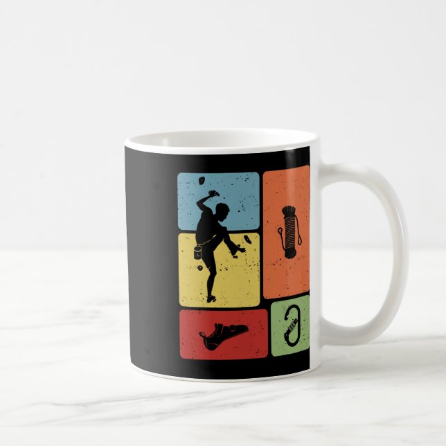 Boulder Climbing Funny Bouldering Enthusiasts For  Coffee Mug (Right)