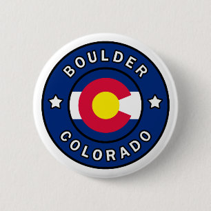 Boulder Colorado 6 Cm Round Badge