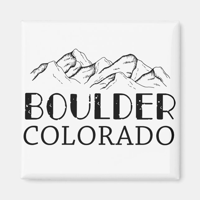 Boulder Colorado Boulder Co Colorado Magnet (Front)