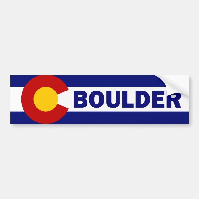 Boulder, Colorado Bumper Sticker (Front)