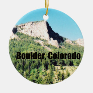 Boulder, Colorado Ceramic Tree Decoration