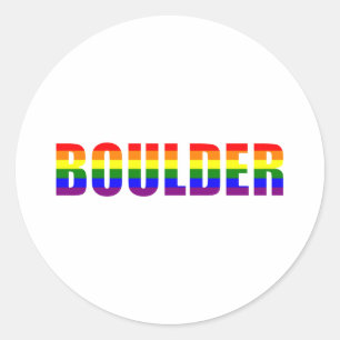 Boulder, Colorado Classic Round Sticker