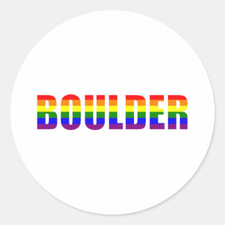 Boulder, Colorado Classic Round Sticker