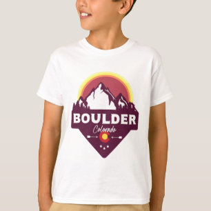 Boulder Colorado Co Rocky Mountains Hiking Skiing T-Shirt