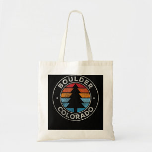 Boulder Colorado CO Vintage Graphic Retro 70s Tote Bag