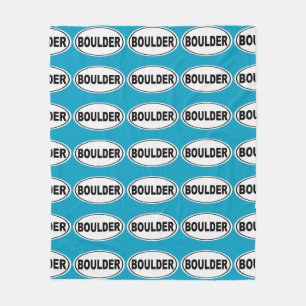 Boulder Colorado Fleece Blanket