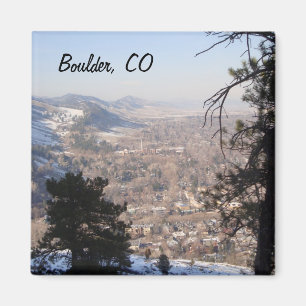 Boulder, Colorado from Above Magnet