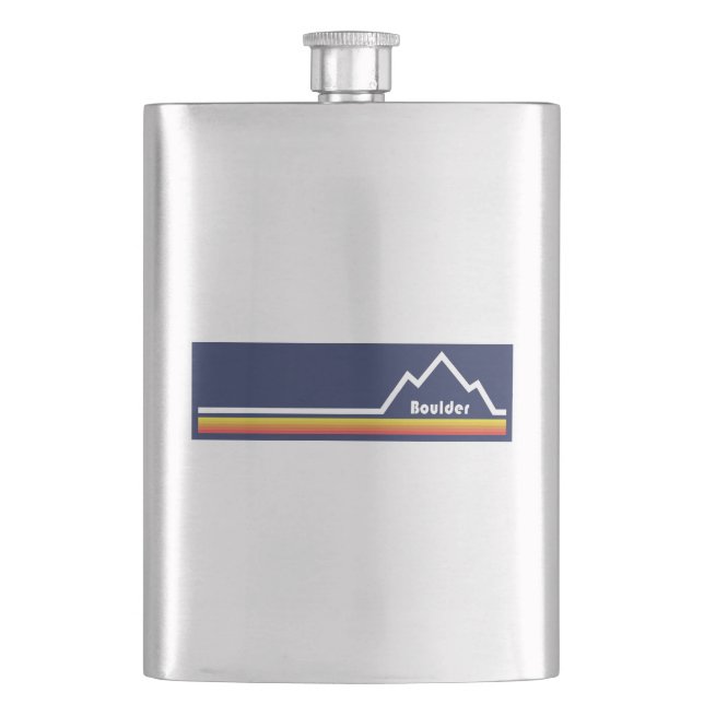 Boulder Colorado Hip Flask (Front)