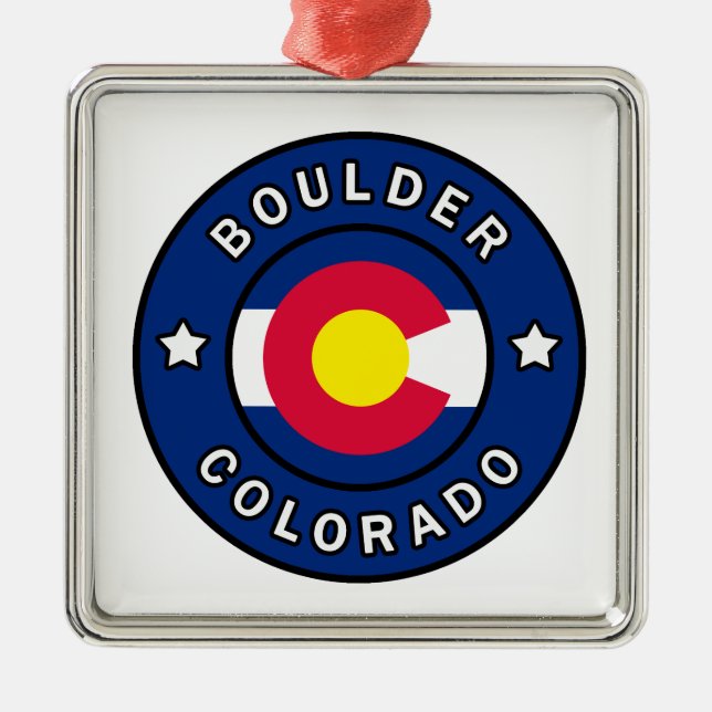 Boulder Colorado Metal Tree Decoration (Front)