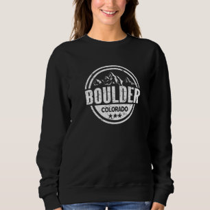 Boulder Colorado Mountains Sweatshirt