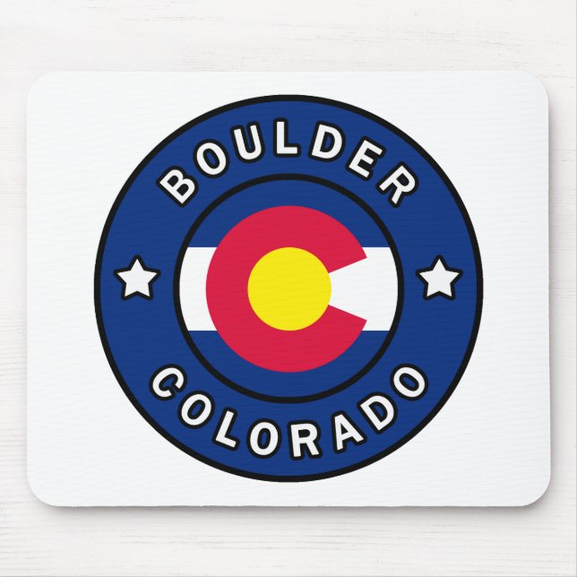 Boulder Colorado Mouse Mat (Front)
