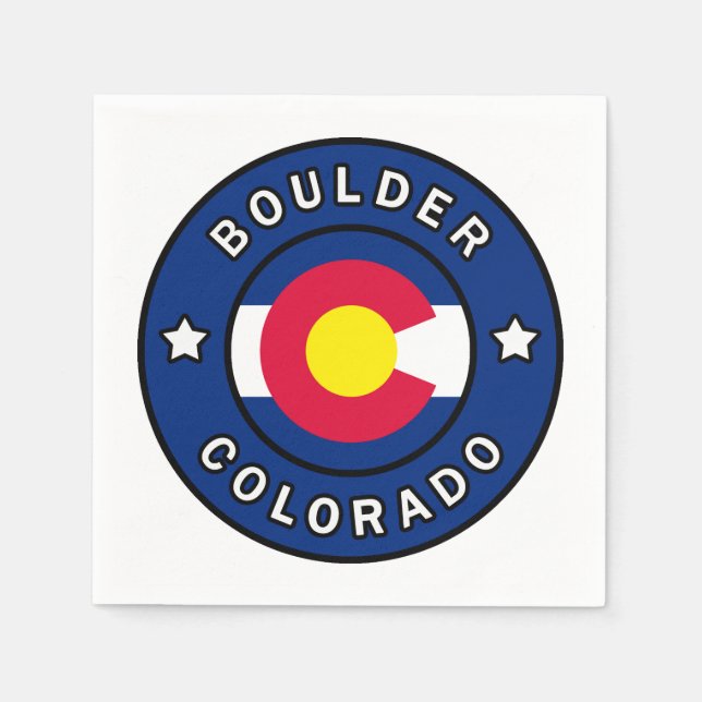 Boulder Colorado Napkin (Front)