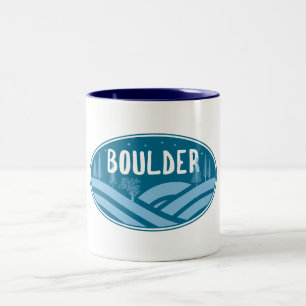 Boulder Colorado Outdoors Two-Tone Coffee Mug