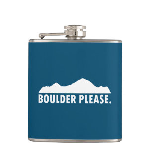 Boulder Colorado Please Hip Flask