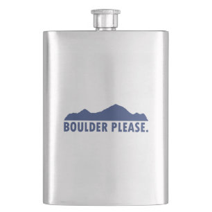 Boulder Colorado Please Hip Flask