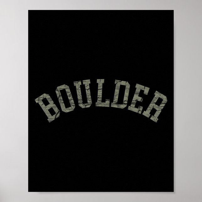 Boulder Colorado Rocky Mountains Skiing Camping Cl Poster (Front)