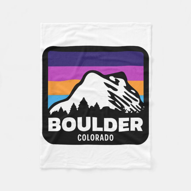 Boulder Colorado Skiing Snowboarding Family Trip 2 Fleece Blanket (Front)