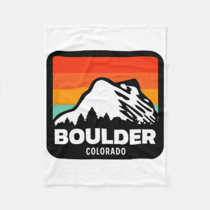 Boulder Colorado Skiing Snowboarding Family Trip Fleece Blanket