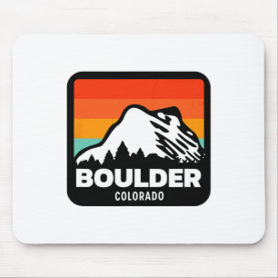 Boulder Colorado Skiing Snowboarding Family Trip Mouse Mat