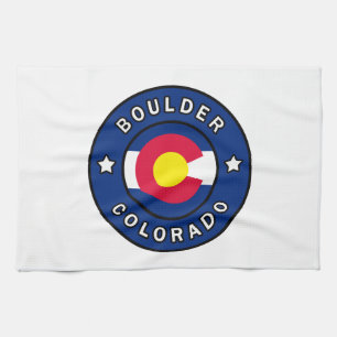 Boulder Colorado Tea Towel
