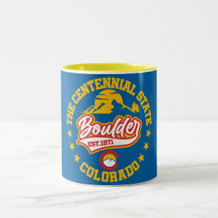Boulder,Colorado Two-Tone Coffee Mug