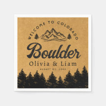 Boulder Colorado Wedding Minimalist Welcome