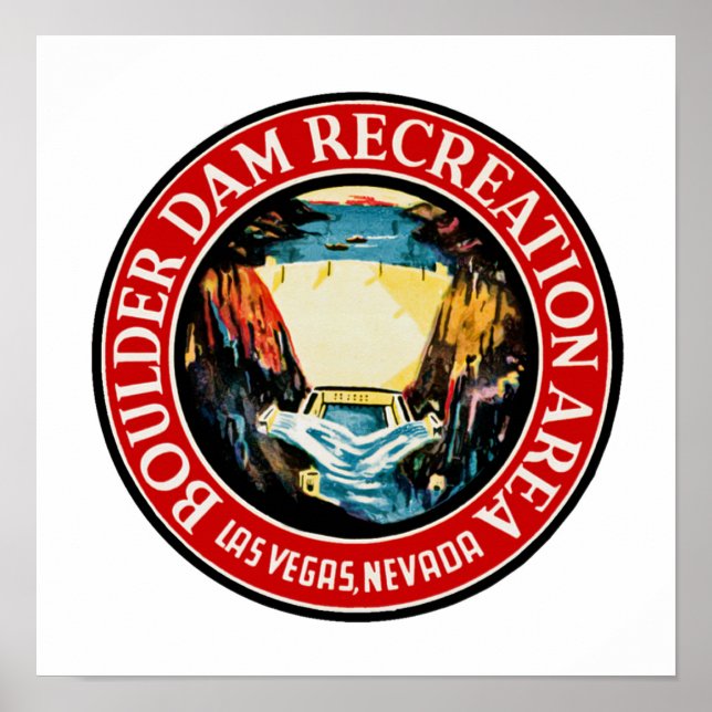 Boulder Dam Recreation Area Poster (Front)