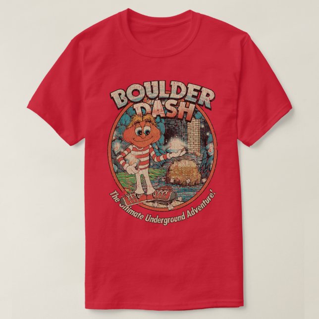 Boulder Dash Ultimate Underground Adventure 1984 T-Shirt (Design Front)