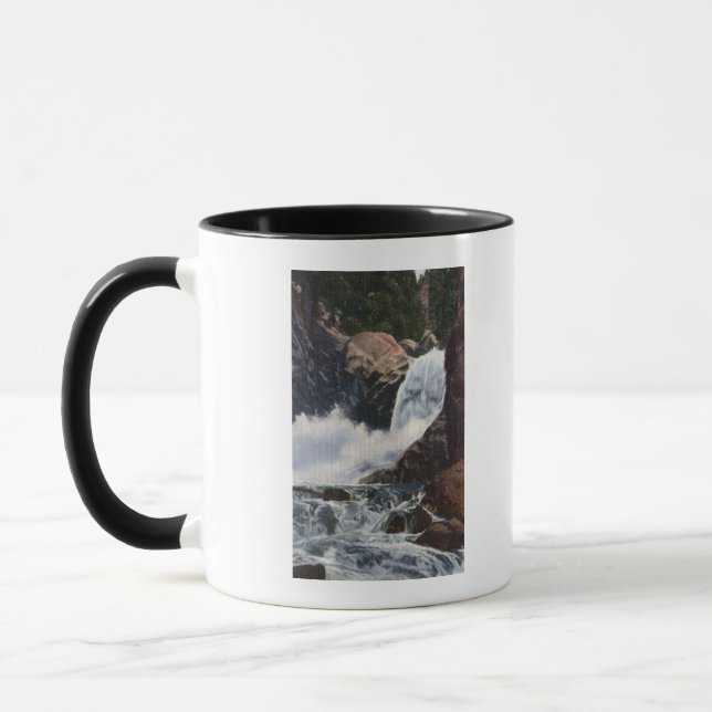 Boulder Falls in Boulder Canyon, Colorado View Mug (Left)