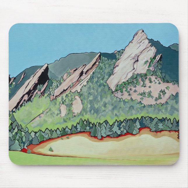 Boulder Flatirons Mouse Mat (Front)