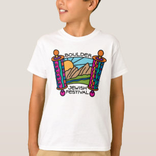 Boulder Jewish Festival Classic logo Kid's Tee