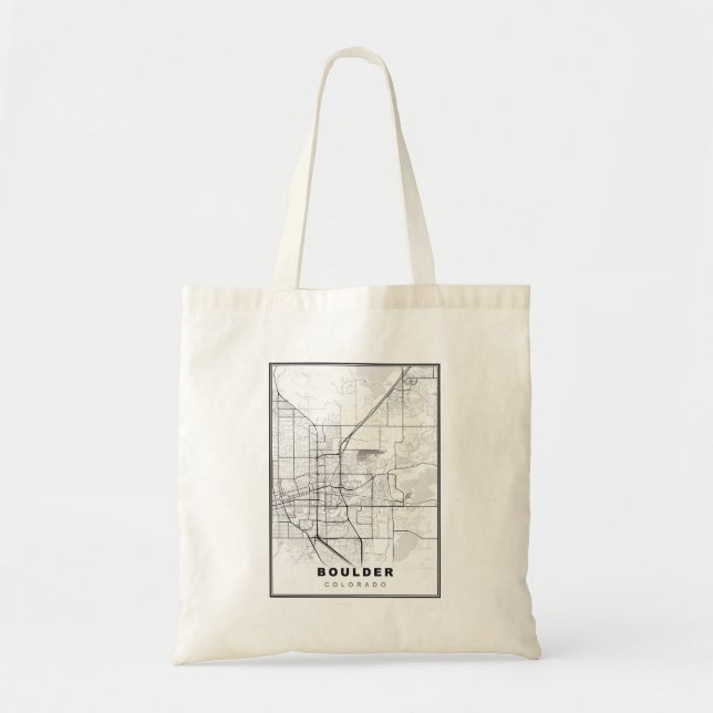 Boulder Map Tote Bag (Front)