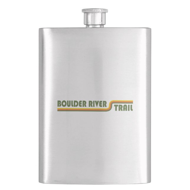 Boulder River Trail Washington Hip Flask (Front)