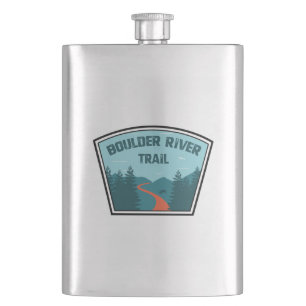 Boulder River Trail Washington Hip Flask
