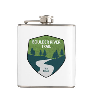 Boulder River Trail Washington Hip Flask