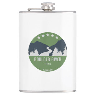 Boulder River Trail Washington Hip Flask