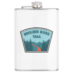 Boulder River Trail Washington Hip Flask
