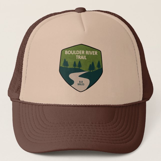 Boulder River Trail Washington Trucker Hat (Front)