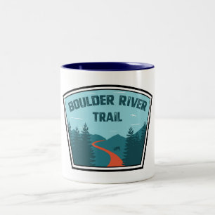 Boulder River Trail Washington Two-Tone Coffee Mug