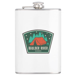 Boulder River Wilderness Camping Hip Flask