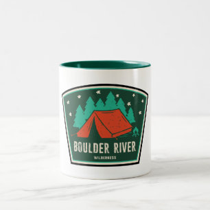 Boulder River Wilderness Camping Two-Tone Coffee Mug