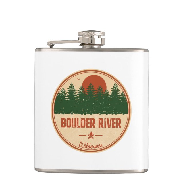 Boulder River Wilderness Hip Flask (Front)