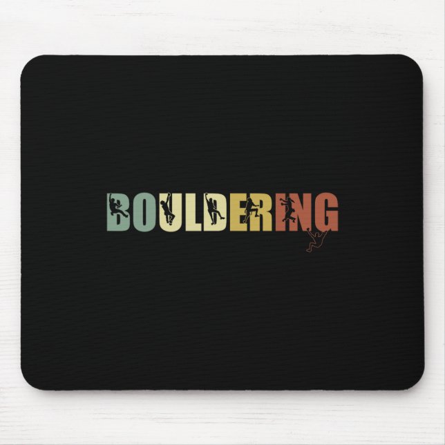 Boulder Sport Climbing And Bouldering  Mouse Mat (Front)