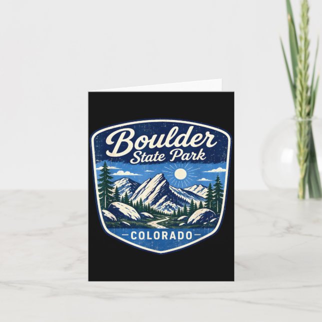 Boulder state park colorado mountain nature card (Front)